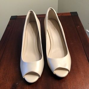 Cole Haan Peep Toe Wedges